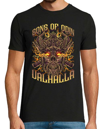 Camiseta Sons of Odin Valhalla Vikingos Ragnar Thor Orgullo Vikingo Runas - latostadora.com - Modalova
