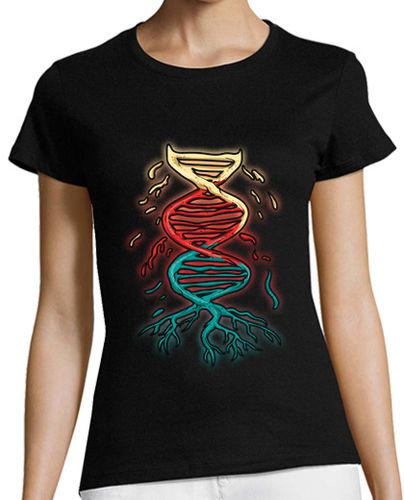 Camiseta mujer Cadena de ADN Secuencia Células Ciencia Biología Científica Profesora DNA - latostadora.com - Modalova