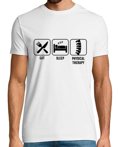 Camiseta comer dormir fisioterapia laTostadora - latostadora.com - Modalova