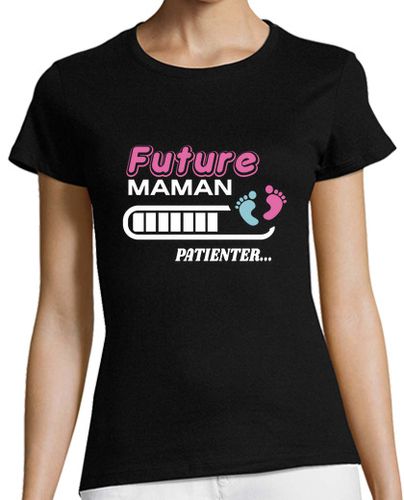 Camiseta Mujer Manga Corta futura madre espera regalo de nacimient laTostadora - latostadora.com - Modalova