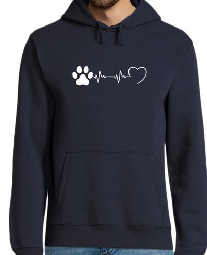 Sudadera Con Capucha Para Hombre latido del corazón perro humor perros laTostadora - latostadora.com - Modalova