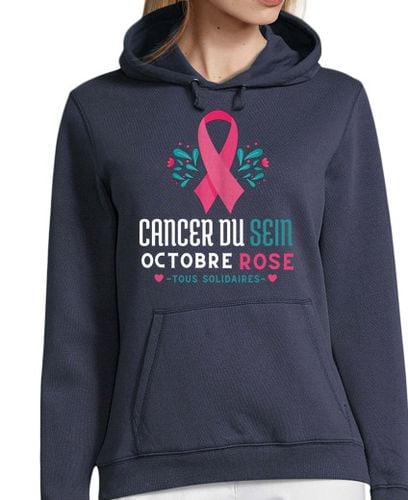 Sudadera Con Capucha Para Mujer cinta solidaria de cáncer de mama de oc laTostadora - latostadora.com - Modalova