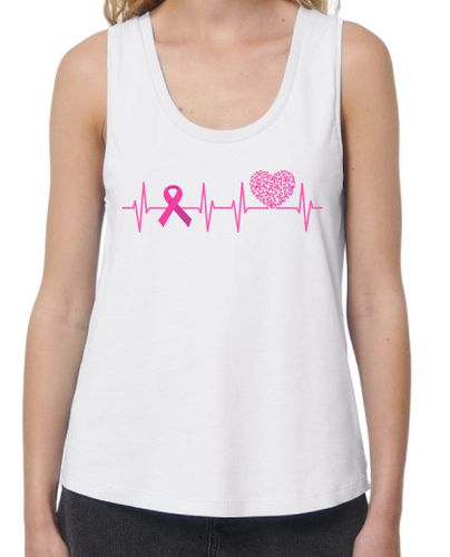 Camiseta Mujer Tirantes Loose Fit latido del corazón del cáncer de mama d laTostadora - latostadora.com - Modalova