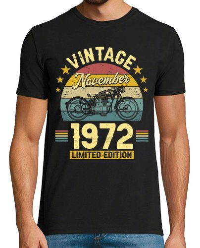 Camiseta Hombre Manga Corta Noviembre 1972 50 Años Cumpleaños laTostadora - latostadora.com - Modalova