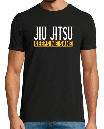 Camiseta Hombre Manga Corta jiu jitsu me mantiene cuerdo i lucha i jiu jitsu laTostadora - latostadora.com - Modalova