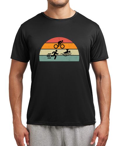 Camiseta Hombre Deportiva triatleta hombre triatlón vintage laTostadora - latostadora.com - Modalova