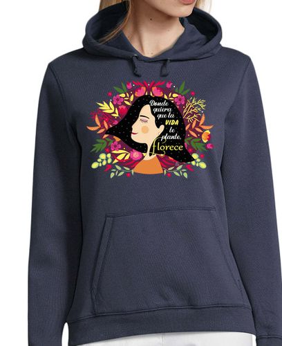 Sudadera Con Capucha Para Mujer Florece, donde quiera laTostadora - latostadora.com - Modalova