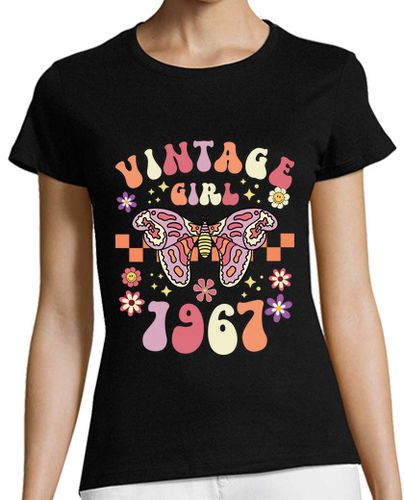 Camiseta Mujer Manga Corta Hija 1967 Mujer 55 Años Cumpleaños laTostadora - latostadora.com - Modalova