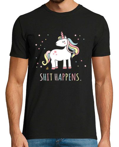 Camiseta Shit Happens Funny Unicorn - latostadora.com - Modalova