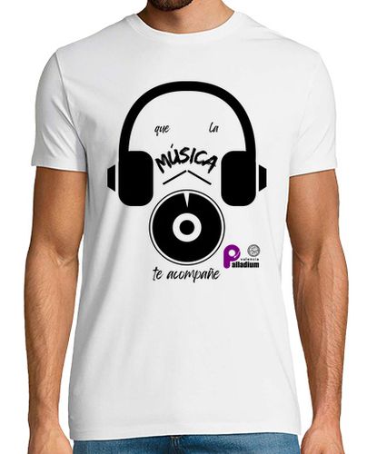 Camiseta Camiseta Hombre que la música te acompañe negro PV - latostadora.com - Modalova