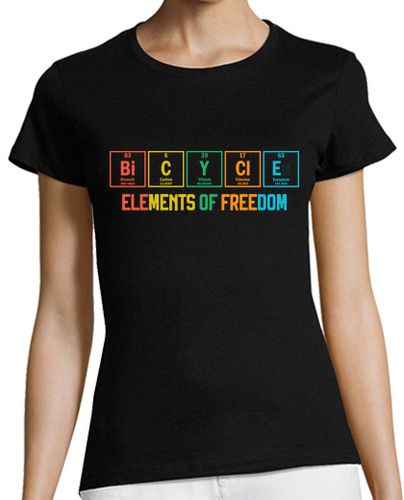 Camiseta mujer bicicleta elementos de la libertad - latostadora.com - Modalova