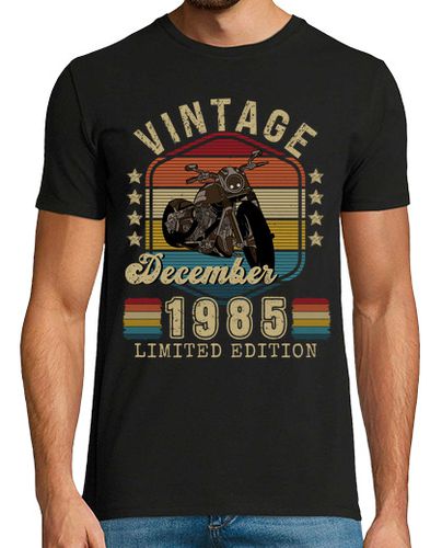 Camiseta biker vintage edición diciembre 1985 - latostadora.com - Modalova