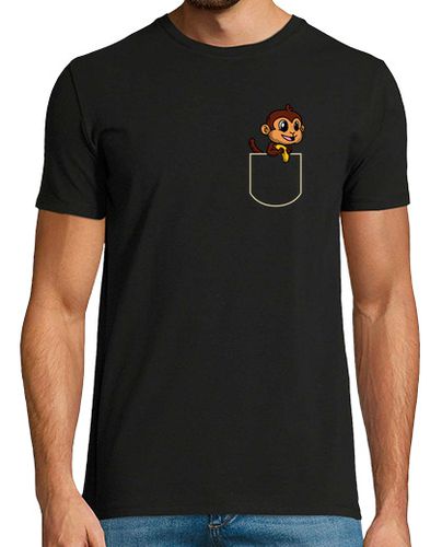 Camiseta mono en el bolsillo regalo mono bolsillo camiseta - latostadora.com - Modalova