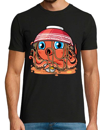 Camiseta Hombre Manga Corta pulpo tazón de ramen fideos japonés laTostadora - latostadora.com - Modalova