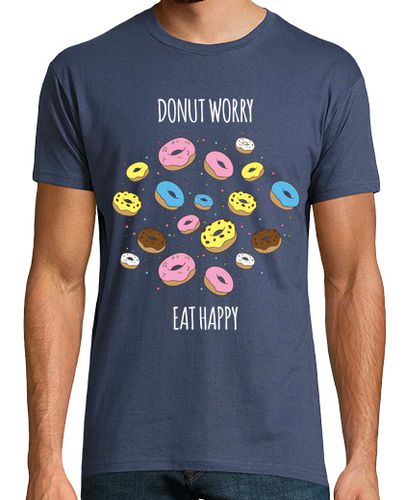 Camiseta Donut worry Eat happy - latostadora.com - Modalova
