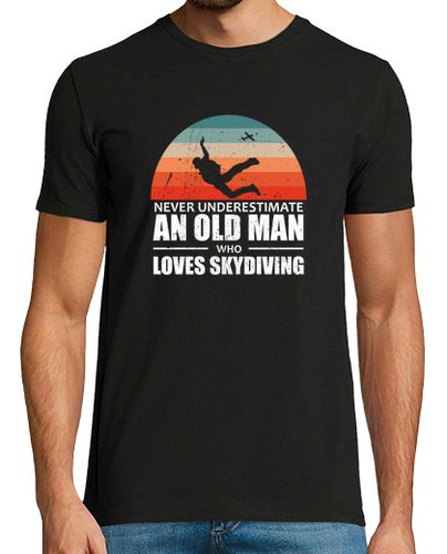 Camiseta nunca subestimes a un anciano que ama el paracaidismo - latostadora.com - Modalova