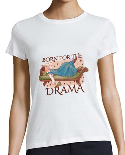 Camiseta mujer reina del drama nacida para ser drama - latostadora.com - Modalova
