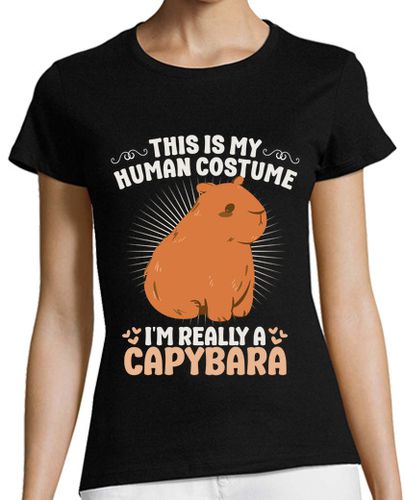Camiseta mujer carpincho humano disfraz gracioso hallo - latostadora.com - Modalova
