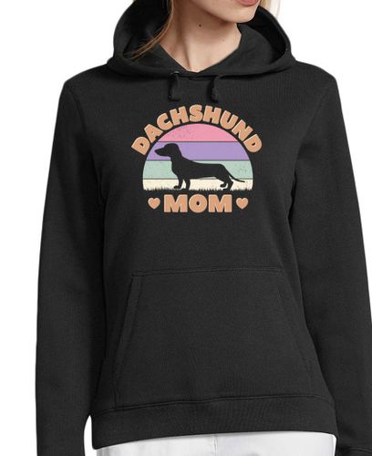 Sudadera Con Capucha Para Mujer lindo dachshund mamá perro salchicha ma laTostadora - latostadora.com - Modalova