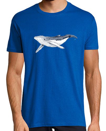 Camiseta Bebe ballena yubarta - Hombre, manga corta, azul royal, calidad extra laTostadora - latostadora.com - Modalova