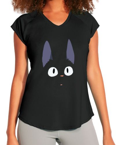 Camiseta Mujer Deportiva jiji el gato - regalo lindo gato anime kawaii laTostadora - latostadora.com - Modalova