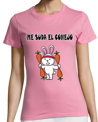Camiseta mujer Me suda el conejo - latostadora.com - Modalova