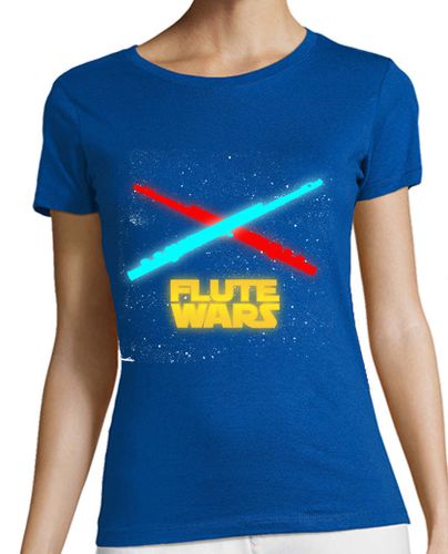 Camiseta mujer Flute Wars - latostadora.com - Modalova