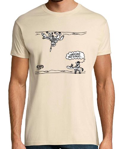 Camiseta Hombre Manga Corta Camiseta Quijote y Sancho laTostadora - latostadora.com - Modalova