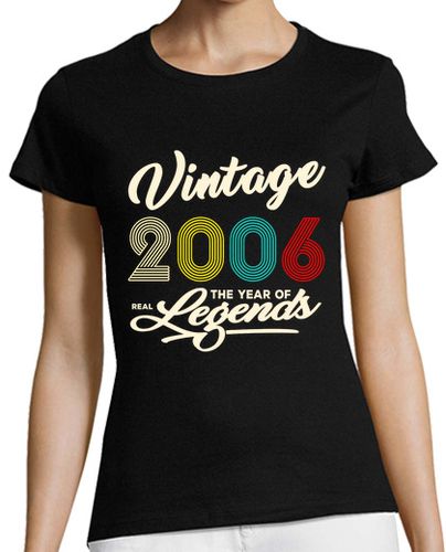 Camiseta mujer Vintage 2006 - latostadora.com - Modalova