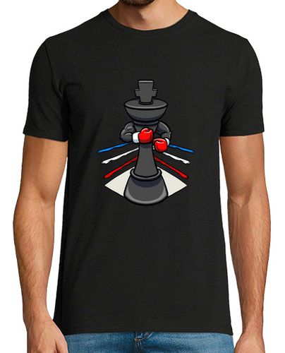 Camiseta Hombre Manga Corta pieza de ajedrez boxeador guantes de boxeo rey laTostadora - latostadora.com - Modalova