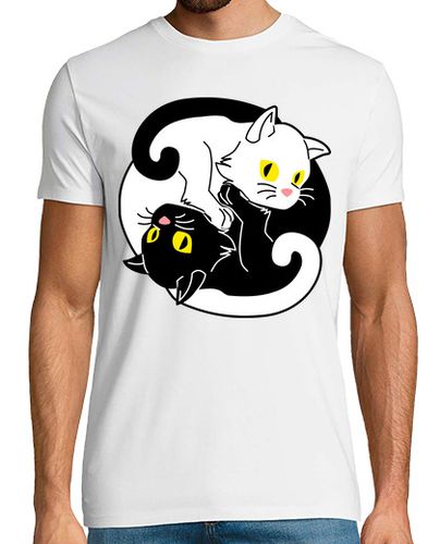 Camiseta yin yang gato gatito símbolo chino - latostadora.com - Modalova