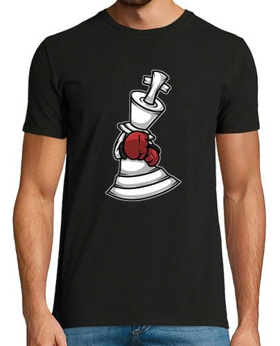 Camiseta Hombre Manga Corta Chess Piece Boxer Boxing Gloves King laTostadora - latostadora.com - Modalova