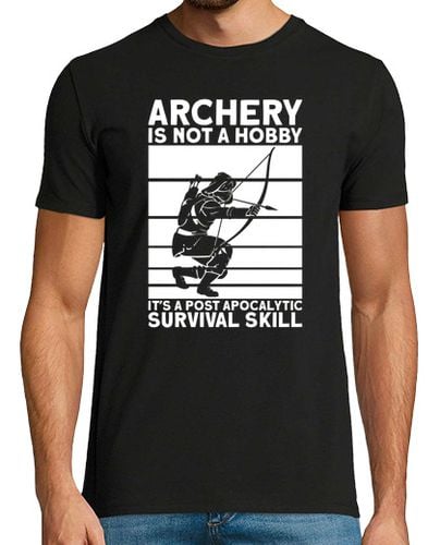 Camiseta Hombre Manga Corta Archery Is A Survivor Skill I Bow I Archer laTostadora - latostadora.com - Modalova