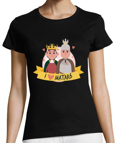 Camiseta mujer Camiseta I LOVE Mataró GEGANTS Grossos laTostadora - latostadora.com - Modalova