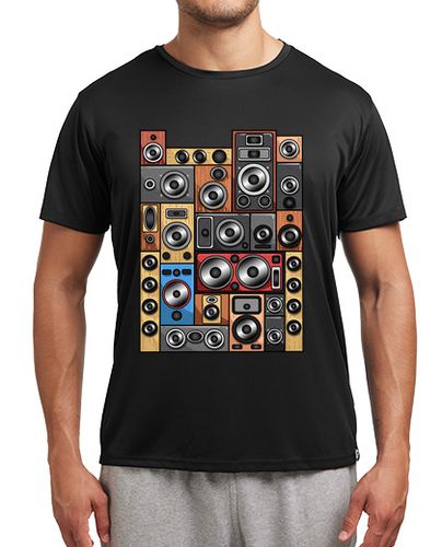 Camiseta Audio Altavoces Música DJ Sonido Rave Techno Rock - latostadora.com - Modalova