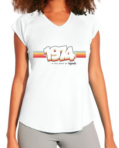 Camiseta deportiva mujer 1974 el nacimiento de las leyendas - latostadora.com - Modalova