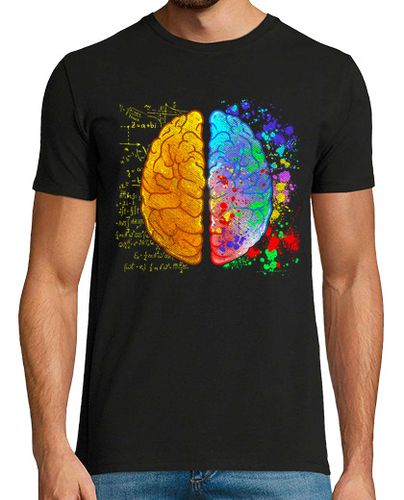 Camiseta Hombre Manga Corta Cerebro Humano Arte Ciencias Matemáticas Regalo Divertido Creativo laTostadora - latostadora.com - Modalova