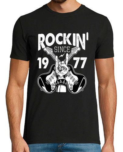 Camiseta rockeando desde 1977 - latostadora.com - Modalova