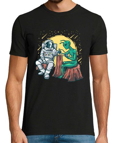 Camiseta extraterrestres entintando astronauta tinta graciosas tatuadores - latostadora.com - Modalova