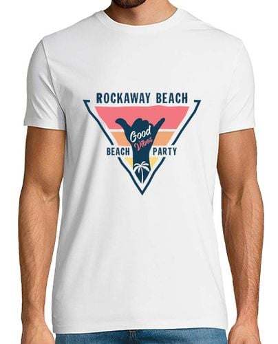 Camiseta Hombre Manga Corta fiesta en la playa de la playa rockaway laTostadora - latostadora.com - Modalova