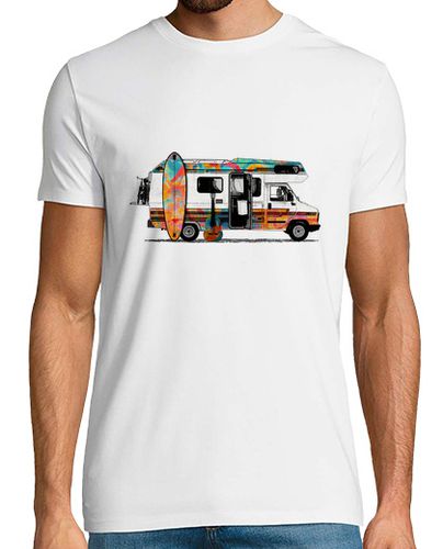 Camiseta Hombre Manga Corta surf autocaravana arte callejero laTostadora - latostadora.com - Modalova