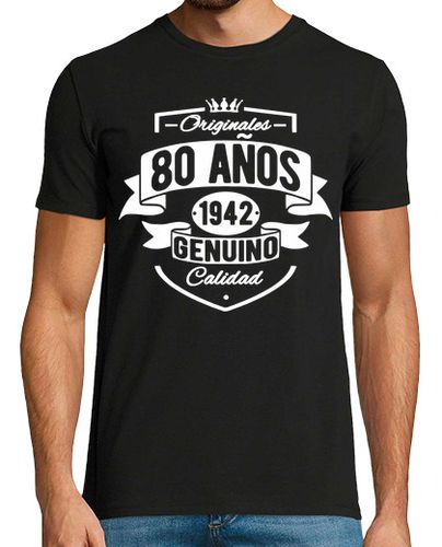 Camiseta 80 años - 1942 cumpleaños - latostadora.com - Modalova