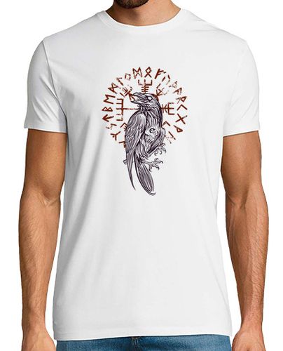 Camiseta cuervo vikingo cuervo cráneo y símbolo - latostadora.com - Modalova