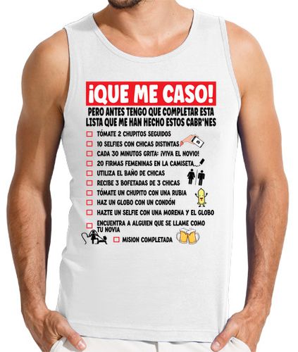 Camiseta Despedida de soltero Disfraz Lista - latostadora.com - Modalova