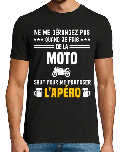 Camiseta motociclista no molestar excepto aperit - latostadora.com - Modalova