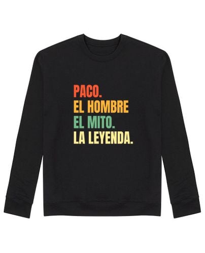 Sudadera Sin Capucha Unisex Nombre Paco Cumpleanos Regalo Anos laTostadora - latostadora.com - Modalova