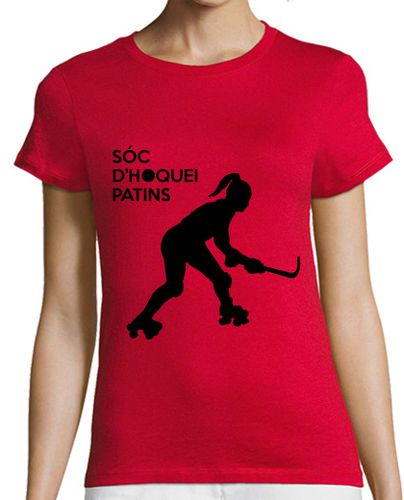 Camiseta mujer Hockey Patines Fem negro - latostadora.com - Modalova