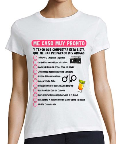 Camiseta mujer Despedida de Soltera Me Caso Normas Humor Boda - latostadora.com - Modalova