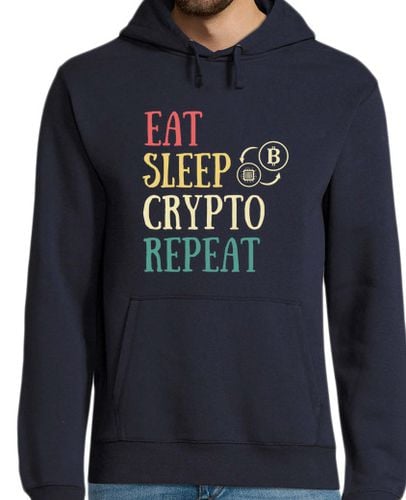 Sudadera Con Capucha Para Hombre comer dormir crypto humor criptomoneda laTostadora - latostadora.com - Modalova