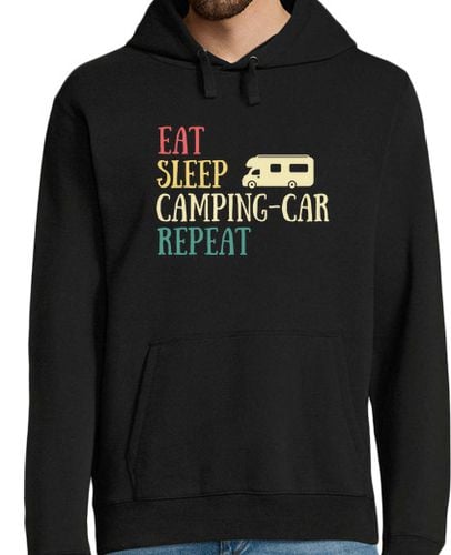 Sudadera Con Capucha Para Hombre comer dormir autocaravana humor jubilac laTostadora - latostadora.com - Modalova